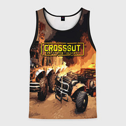 Майка-безрукавка мужская Crossout Online, цвет: 3D-черный