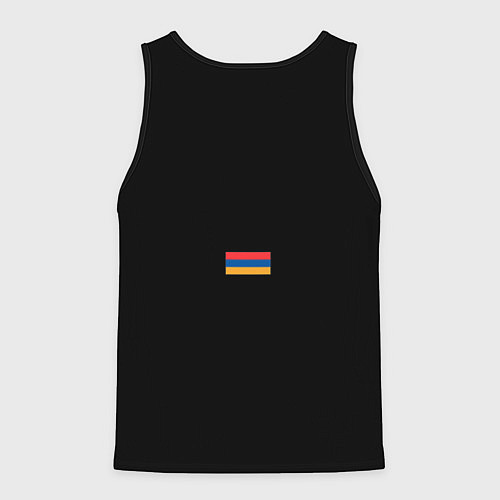 Мужская майка без рукавов ФОРМА АРМЕНИИ ФЛАГ ГЕРБ / 3D-Черный – фото 2