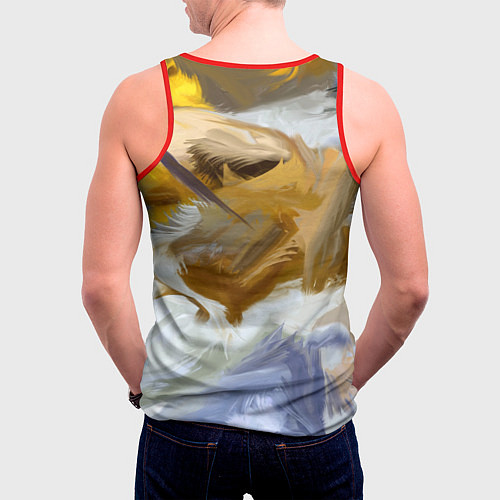 Мужская майка без рукавов FET / 3D-Красный – фото 4