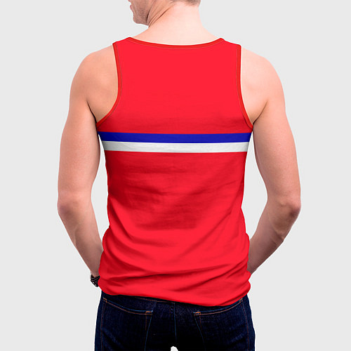 Мужская майка без рукавов Сборная Сербии / 3D-Красный – фото 4