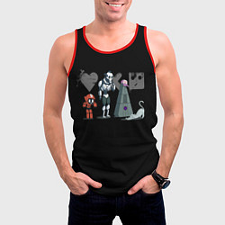 Майка-безрукавка мужская Любовь, Смерть & Роботы, цвет: 3D-красный — фото 2