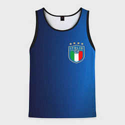 Майка-безрукавка мужская Сборная Италии, цвет: 3D-черный