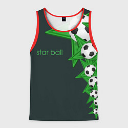 Майка-безрукавка мужская Star ball, цвет: 3D-красный