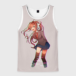 Майка-безрукавка мужская Cyber Monika, цвет: 3D-белый