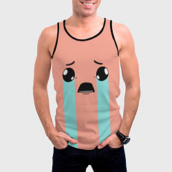 Майка-безрукавка мужская Crying Isaac, цвет: 3D-черный — фото 2