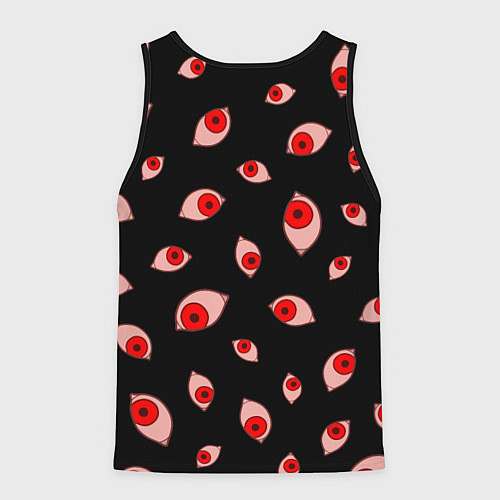 Мужская майка без рукавов Взгляд тьмы / 3D-Черный – фото 2
