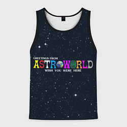 Майка-безрукавка мужская Astroworld, цвет: 3D-черный
