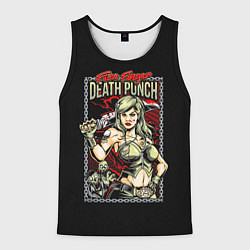 Майка-безрукавка мужская FFDP Girl, цвет: 3D-черный