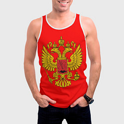 Майка-безрукавка мужская РОССИЯ RUSSIA UNIFORM, цвет: 3D-белый — фото 2