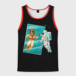 Майка-безрукавка мужская Параллельный Мир, цвет: 3D-красный