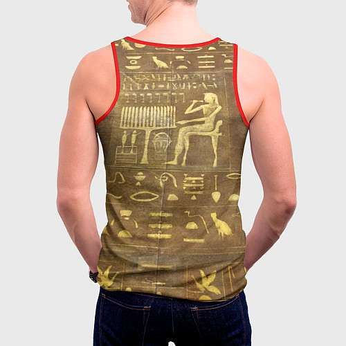 Мужская майка без рукавов Настенная живопись / 3D-Красный – фото 4