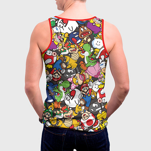 Мужская майка без рукавов Capcom World / 3D-Красный – фото 4