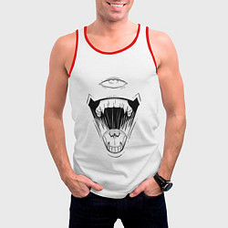 Майка-безрукавка мужская Sukunas Laugh, цвет: 3D-красный — фото 2