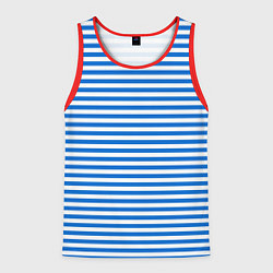 Майка-безрукавка мужская Морская униформа, цвет: 3D-красный