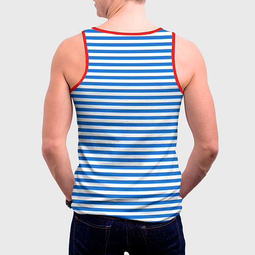 Мужская майка без рукавов Морская униформа / 3D-Красный – фото 4