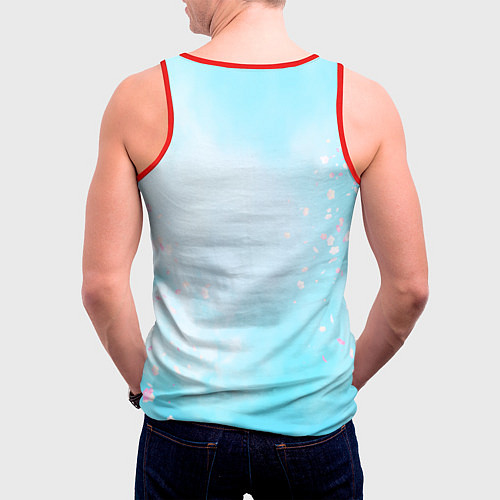 Мужская майка без рукавов Влюбленный Пикачу / 3D-Красный – фото 4