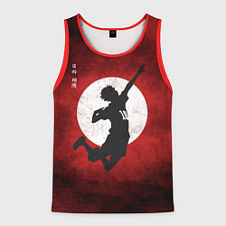 Майка-безрукавка мужская Шоё Хината прыжок Haikyu!!, цвет: 3D-красный