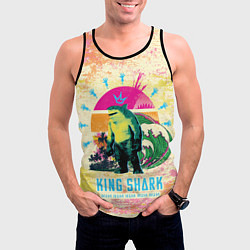 Майка-безрукавка мужская King Shark, цвет: 3D-черный — фото 2