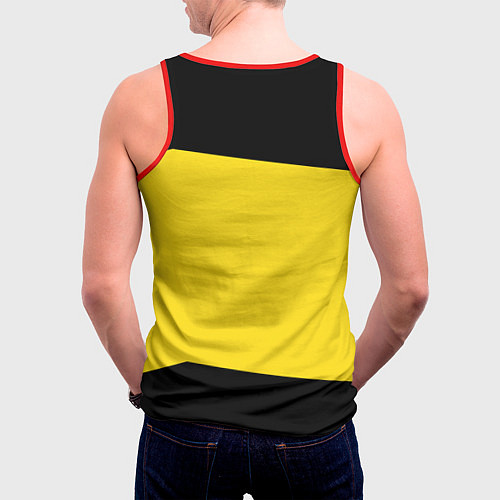 Мужская майка без рукавов Пираты Сердца One Piece / 3D-Красный – фото 4