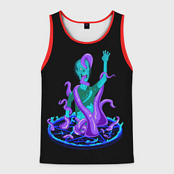 Майка-безрукавка мужская Пентаграмма, цвет: 3D-красный