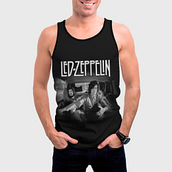 Майка-безрукавка мужская Led Zeppelin, цвет: 3D-черный — фото 2