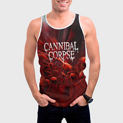 Майка-безрукавка мужская Blood Cannibal Corpse Труп Каннибала Z, цвет: 3D-белый — фото 2