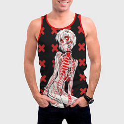 Майка-безрукавка мужская Ева 00 Аянами Рей в X Ray, цвет: 3D-красный — фото 2