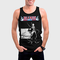 Майка-безрукавка мужская Стильный блич ичиго курасаки, цвет: 3D-черный — фото 2