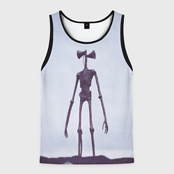 Мужская майка без рукавов Сиреноголовый Скелет Хоррор