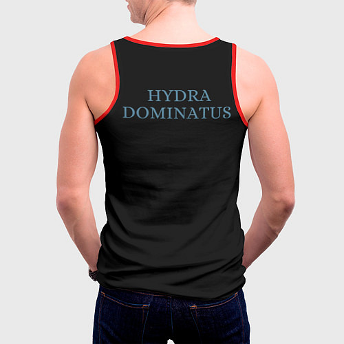 Мужская майка без рукавов Hydra dominatus / 3D-Красный – фото 4