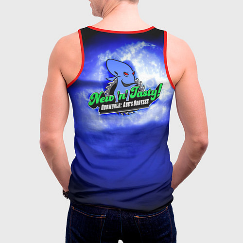 Мужская майка без рукавов Abe / 3D-Красный – фото 4