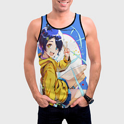 Майка-безрукавка мужская Приоритет чудо-яйца, цвет: 3D-черный — фото 2