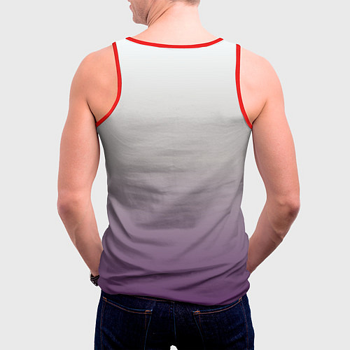 Мужская майка без рукавов Майкл Джексон навсегда / 3D-Красный – фото 4