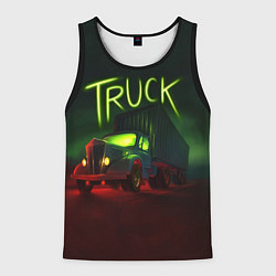 Майка-безрукавка мужская Truck neon, цвет: 3D-черный