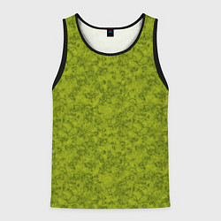 Майка-безрукавка мужская Зеленый мраморный узор, цвет: 3D-черный