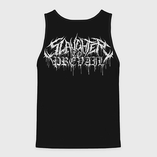 Мужская майка без рукавов Slaughter to prevail / 3D-Черный – фото 2