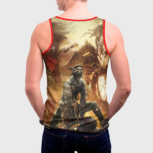 Мужская майка без рукавов Dead by Daylight убийцы / 3D-Красный – фото 4