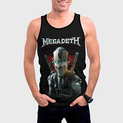Майка-безрукавка мужская Megadeth, цвет: 3D-черный — фото 2