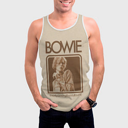 Майка-безрукавка мужская Im Only Dancing - David Bowie, цвет: 3D-белый — фото 2