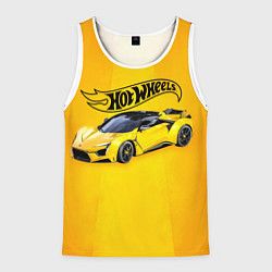 Майка-безрукавка мужская Hot Wheels Хот Вилс, цвет: 3D-белый