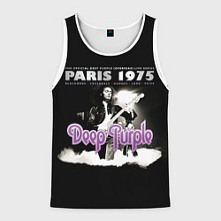 Майка-безрукавка мужская Deep Purple - Paris 1975, цвет: 3D-белый