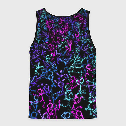 Мужская майка без рукавов Neon Rave Party / 3D-Черный – фото 2
