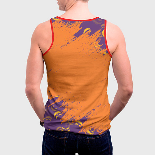 Мужская майка без рукавов Корги на хэллоуине / 3D-Красный – фото 4