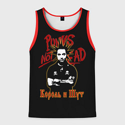 Майка-безрукавка мужская Punks Not Dead КиШ, цвет: 3D-красный