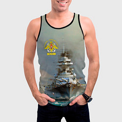 Майка-безрукавка мужская ВМФ Военно-Морской Флот, цвет: 3D-черный — фото 2