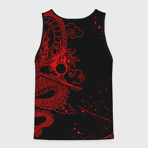 Мужская майка без рукавов ТОКИЙСКИЕ МСТИТЕЛИ КРАСНЫЙ ДРАКОН / 3D-Черный – фото 2