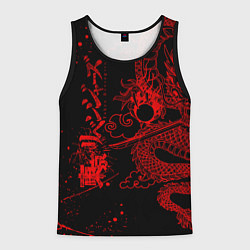 Майка-безрукавка мужская ТОКИЙСКИЕ МСТИТЕЛИ КРАСНЫЙ ДРАКОН, цвет: 3D-черный