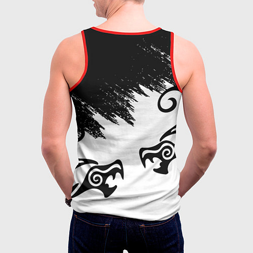 Мужская майка без рукавов ТОКИЙСКИЕ МСТИТЕЛИ ВАЛЬГАЛЛА / 3D-Красный – фото 4