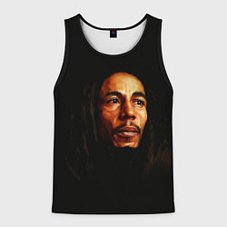 Майка-безрукавка мужская Bob Marley Art, цвет: 3D-черный