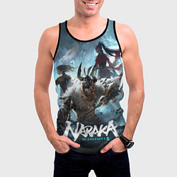 Майка-безрукавка мужская Naraka team, цвет: 3D-черный — фото 2